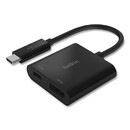 Belkin BLKAVC002BKBL USB-C to HDMI + Charge Adapter, HDMI; USB-C(F); USB-C(M), 2.53