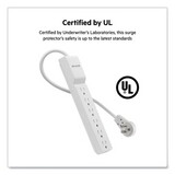 Belkin BE106000-06R Home/Office Surge Protector w/Rotating Plug, 6 Outlets, 6 ft Cord, 720J, White
