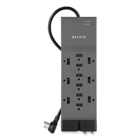 Belkin BLKBE11223008 Professional Series Surgemaster Surge Protector, 12 Outlets, 8 Ft Cord