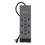 Belkin BLKBE11223008 Professional Series SurgeMaster Surge Protector, 12 AC Outlets, 8 ft Cord, 3,780 J, Dark Gray, Price/EA