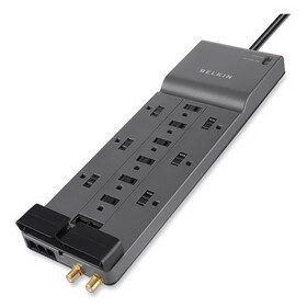 Belkin BLKBE11223410 Professional Series Surgemaster Surge Protector, 12 Outlets, 10 Ft Cord