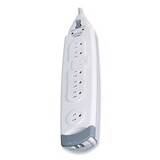 Belkin F9H710-12 SurgeMaster Home Series Surge Protector, 7 Outlets, 12 ft Cord, 1045 J, White