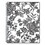 Blue Sky BLS100004 Analeis Monthly Planner, Floral Artwork, 10 x 8, White/Black/Coral Cover, 12-Month (Jan to Dec): 2025, Price/EA