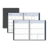 Blue Sky BLS100008 Passages Weekly/Monthly Planner, 11 x 8.5, Charcoal Cover, 12-Month (Jan to Dec): 2025