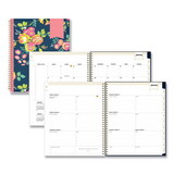Blue Sky BLS103617 Day Designer CYO Weekly/Monthly Planner, 11 x 8.5, Navy/Floral, 2022