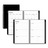 Blue Sky BLS111291 Enterprise Weekly/Monthly Planner, 8 x 5, Black Cover, 12-Month (Jan to Dec): 2025