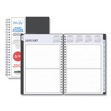 Blue Sky BLS113565 Passages Non-Dated Perpetual Daily Planner, 8.5 x 5.5, Black Cover, 2022-2025