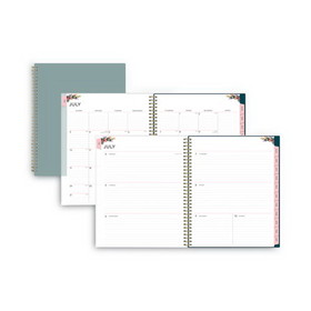 Blue Sky BLS136479 Greta Academic Year Weekly/Monthly Planner, Greta Floral Artwork, 11.5 x 8, Green Cover, 12-Month (July-June): 2022-2023