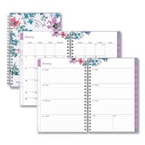 Blue Sky BLS137276 Laila Create-Your-Own Cover Weekly/Monthly Planner, Wildflower Artwork, 8 x 5, Purple/Blue/Pink, 12-Month (Jan to Dec): 2025