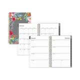 Blue Sky BLS140088 Sophie Frosted Weekly/Monthly Planner, Floral Artwork, 8 x 5, Multicolor Cover, 12-Month (Jan to Dec): 2025