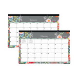 Blue Sky BLS140089 Sophie Desk Pad, Floral Artwork, 17 x 11, Multicolor Sheets, Black Binding, Clear Corners, 12-Month (Jan to Dec): 2025