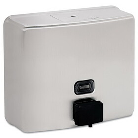 Bobrick BOB4112 Conturaseries Surface-Mounted Soap Dispenser, 40oz, Stainless Steel Satin
