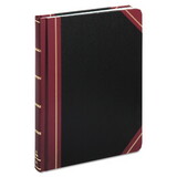 Boorum & Pease BOR21300R Extra-Durable Bound Book, Single-Page Record-Rule Format, Black/Maroon/Gold Cover, 10.13 x 7.78 Sheets, 300 Sheets/Book