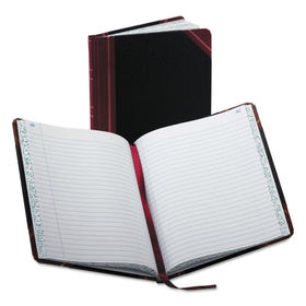 Boorum & Pease BOR38150R Record/account Book, Record Rule, Black/red, 150 Pages, 9 5/8 X 7 5/8