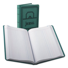 Boorum & Pease BOR66500J Account Journal, Journal-Style Rule, Blue Cover, 11.75 x 7.25 Sheets, 500 Sheets/Book
