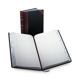Boorum & Pease BOR9500R Record/account Book, Record Rule, Black/red, 500 Pages, 14 1/8 X 8 5/8