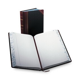Boorum & Pease BOR9500R Account Record Book, Record-Style Rule, Black/Red/Gold Cover, 13.75 x 8.38 Sheets, 500 Sheets/Book