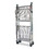 Bostitch BOSBSACSMCR Stowaway Folding Carts, 2 Shelves, 29.63w x 37.25d x 18h, Chrome, 250 lb Capacity, Price/EA
