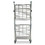 Bostitch BOSBSACSMCR Stowaway Folding Carts, 2 Shelves, 29.63w x 37.25d x 18h, Chrome, 250 lb Capacity, Price/EA