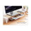 Bostitch BOSSTND2408WH Wooden Monitor Stand with Wireless Charging Pad, 9.8" x 26.77" x 4.13", White, Price/EA