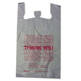 Barnes Paper 18830THYOU Thank You High-Density Shopping Bags, 18w x 8d x 30h, White, 500/Carton