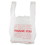Barnes Paper BPC8416THYOU Thank You High-Density Shopping Bags, 8" x 16", White, 2,000/Carton, Price/CT