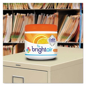 BRIGHT Air BRI900013CT Super Odor Eliminator, Mandarin Orange and Fresh Lemon, 14 oz Jar, 6/Carton