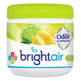 BRIGHT Air BRI900248 Super Odor Eliminator, Zesty Lemon and Lime, 14 oz Jar, 6/Carton