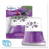 BRIGHT Air BRI900288 Scented Oil Air Freshener Sweet Lavender and Violet, 2.5 oz, 6/Carton