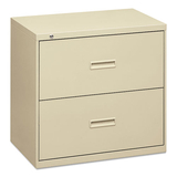 Basyx BSX432LL 400 Series Two-Drawer Lateral File, 30w X 19-1/4d X 28-3/8h, Putty