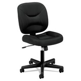 Basyx BSXVL210MM10 Vl210 Series Mesh Low-Back Task Chair, Black