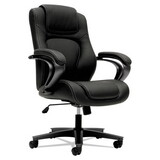 HON HVL402.EN11 HVL402 Series Executive High-Back Chair, Supports up to 250 lbs., Black Seat/Black Back, Black Base