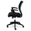 Basyx BSXVL521VA10 Vl521 Series Mid-Back Work Chair, Mesh Back, Fabric Seat, Black, Price/EA