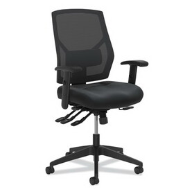 HON BSXVL582SB11T Crio High-Back Task Chair with Asynchronous Control, Supports up to 250 lbs., Black Seat/Black Back, Black Base