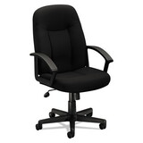 Basyx BSXVL601VA10 Vl601 Series Executive High-Back Swivel/tilt Chair, Black Fabric & Frame