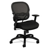 Basyx BSXVL712MM10 Vl712 Series Mid-Back Swivel/tilt Work Chair, Black Mesh