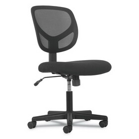 Sadie HVST101 1-Oh-One Mid-Back Task Chairs, Supports up to 250 lbs., Black Seat/Black Back, Black Base