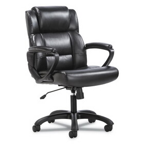 Sadie BSXVST305 Mid-Back Executive Chair, Supports Up to 225 lb, 19" to 23" Seat Height, Black