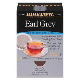 Bigelow BTC008906 Earl Grey Black Tea Pods, 1.90 oz, 18/Box
