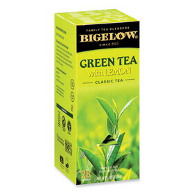 Bigelow RCB10346 Green Tea with Lemon, Lemon, 0.34 lbs, 28/Box