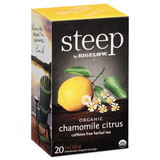 Bigelow RCB17707 steep Tea, Chamomile Citrus Herbal, 1 oz Tea Bag, 20/Box
