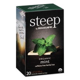 Bigelow RCB17709 steep Tea, Mint, 1.41 oz Tea Bag, 20/Box