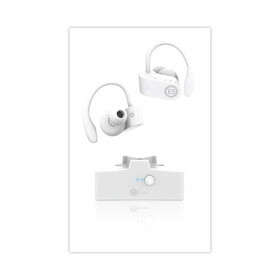ByTech BTHBCAUBE119WT Bluetooth Sports Earbuds, White