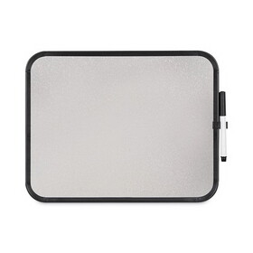 MasterVision BVCCLK020402 Magnetic Dry Erase Board, 11 x 14, White Surface, Black Plastic Frame