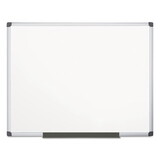 MasterVision BVCCR1201170MV Porcelain Value Dry Erase Board, 48 X 72, White, Aluminum Frame