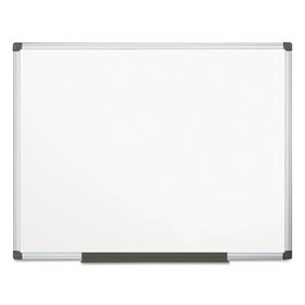 MasterVision BVCCR1201170MV Porcelain Value Dry Erase Board, 48 x 72, White Surface, Silver Aluminum Frame