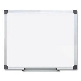 MasterVision BVCCR1501170MV Porcelain Value Dry Erase Board, 48 x 96, White Surface, Silver Aluminum Frame