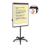 Mastervision BVCEA4800055 Silver Easy Clean Dry Erase Mobile Presentation Easel, 44