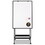 MasterVision BVCEA49145016 Creation Station Magnetic Dry Erase Board, 29.5 x 74.88, White Surface, Black Metal Frame, Price/EA
