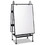 MasterVision BVCEA49145016 Creation Station Magnetic Dry Erase Board, 29.5 x 74.88, White Surface, Black Metal Frame, Price/EA